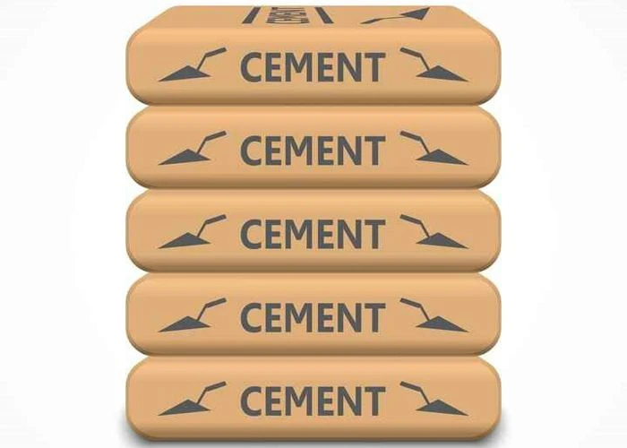 open cement bags display filled with cements open cement bags display filled with cements